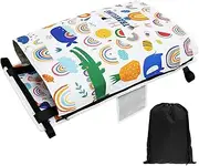 Toddler Travel Airplane Bed, Airplane Hammocks with Increased Leg Room Include Comforters for Easy Installation Removal Seat Extender Easy Portability for Airplane Travel (White)