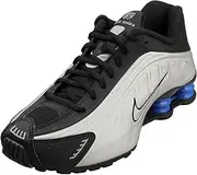 [Nike] Shox R4 Shoes (AR3565-006, Black/Racer Blue/Metallic Silver)