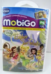 Vtech MobiGo Disney Fairies Explore Your Talents Game 3-6 Years NEW!