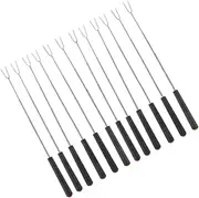 HAKIDZEL 12pcs Retractable Barbecue Forks with Handles for Outdoor Camping Fire Pit and Family Gatherings Versatile Smores Skewers for Grilling