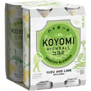 [Koyomi] Koyomi Highball 4 Pack Yuzu & Lime 250mL
