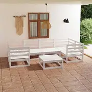 Generic 7 Piece Garden Lounge Set Solid Pinewood,3076245