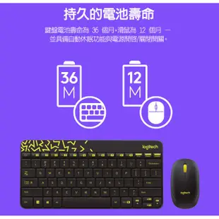 【Logitech 羅技】MK240 NANO無線鍵鼠組 白色