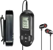 FM Walkman Radio, Mini Digital Tuning Portable Radio with Headphones Belt Clip
