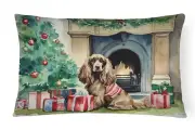 Cocker Spaniel Christmas Throw Pillow