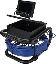 Generic Sewer Camera, 4.3" Pipe Inspection Camera with 16G Memory Card, DVR Recording, 12 LED Lights, IP68 Rain Proof Industrial Pipeline Drain Endoscope for Wall Pipe Drainage Pipes (30m)
