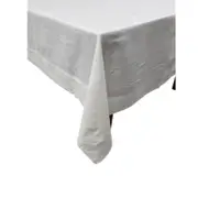 RANS Venice Linen White Tablecloth