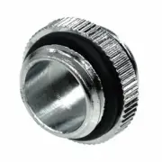 Alphacool G1/4" Male to Male Extender Fitting, 5mm, Chrome