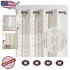 Versatile Bohemian Curtains – 63” Light Filtering Grommet Set of 2 Panels