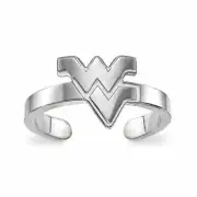 Sterling Silver West Virginia W-V Toe Ring