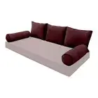 SLIPCOVER ONLY Contrast Full Style V3 Velvet Indoor Daybed Bolster Cushion AD368
