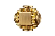 Brass Cube Gear Rubik's Cube Toy, Anti-Anxiety Fidget Spinner Toy, Suitable for Boys, Girls, and Adults