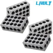 LABLT 2 Pair Ultra Precision 1-2-3 Blocks 23 Holes .0002" Machinist 123 Jig