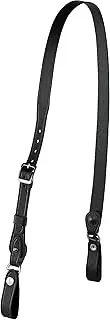 [JAY-PEE] Sam Browne Shoulder Strap 1 1/4 inch Leather Cross Strap Includes 2 D-Rings that Connect to Duty Belt