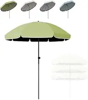 THBSHZMZR Large Patio Umbrella 45° Tilt Outdoor Table Market Umbrella 6.5ft 8ft 9ft 10ft, Adjustable Height, Sunshade For Pool, Garden, Camping