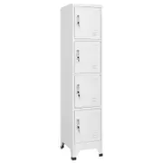vidaXL Locker Cabinet with 4 Compartments Home Organiser Wardrobe Storage