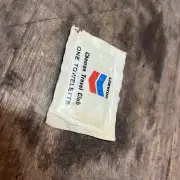 Chevron Travel Club Towelette Vintage Rare Oil And Gas Station Wipe