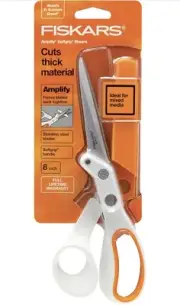 Fiskars Amplify Crafting Scissor Shears 8"