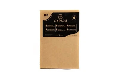 Premium Rich Espresso Flavoured Pods - 100 Pack, Nespresso Compatible Capsules