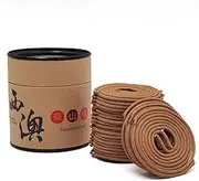 Sandalwood Incense Coils, 24 Rings x 2 Pack, 2 Inch Diameter, Natural Fragrance Made in Taiwan