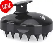 Scalp Massager Shampoo Brush Wet Dry Manual Silicone Bristles Exfoliate Dandruff