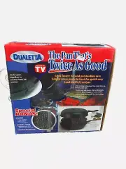 Dualetta Quick Cooking System. 2 hinged Pots With Steamer, Non-stick 10 inch