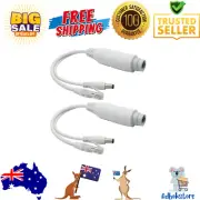 2-Pack Active 48V to 12V Waterproof Poe Splitter, IEEE 802.3Af Compliant 10/100M
