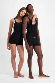 [Bonds] Bonds Women's Organics Cotton Chesty Singlet Top in Black One Size Black