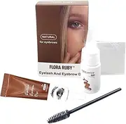 Eyelash Eyebrow Dye Tint Cream Kit Eyebrow Fuller Tinting Kit Light Brown