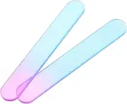 VALICLUD Glass Nail File Set Fingernail Files for Women Professional Manicure Tools Travel Size Easy to Clean Smooth Finish