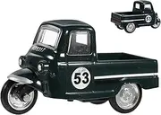 LIFKICH Vintage Tricycle Model Auto Pull Back Function Classic Desktop Car Ornament for Home Decoration Retro Style Display for Living Room and Office
