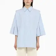 [Margaux Lönnberg] Light blue striped cotton Lola shirt 36 FR Light blue