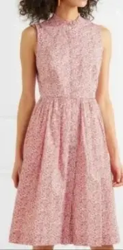 NWT J.Crew Sleeveless Ruffle-Neck Midi in Liberty® Chamomile Floral Dress 6 /318