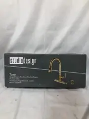 Studio Design Collection Tano Kitchen Faucet ~ Single-Handle Pull-Down, Gold