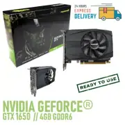 Video Card Graphics Nvidia Manli Geforce GTX 1650 4GB GDDR6 Gaming HDMI DVI ( Dp