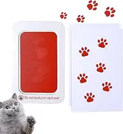 Paw Print Kit | Fast Drying Inkless Paw Print Kit | Non Irritating Safe Tool Handprints Crafts Keepsakes for Family Mom Fathers Babies Pets Puppy Cat Boy