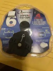 Quarrow Clip On Super 6 Cap-Light Black Camping Features 4 LED Modes (119 / 118