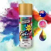 Australian Export Spray Paint Cans 250gm GOLD Fast Shipping AU STOCK