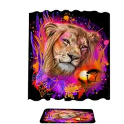 Animals Art Lion Spirit Shower Curtain