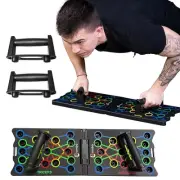 Push Up Board 9 in 1 Multi-function Foldable Push Up Bar Exercise Training Eq...