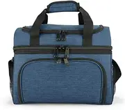 Eaglemate 19Litre Dual Decks Reusable Thermal Insulated Lunch Bag for Adults,Lunch Cooler Bag for Men&Women,Comfortable Shoulder Strap,BPA Free