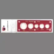 Capital Plastics Acrylic Coin Holder US No Dollar Proof Set Red
