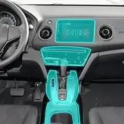 Kaecad Car Interior Film Dashboard Piano Board Shift Center Console Anti-Scratch Transparent TPU Protection Film Accessories，for Honda XR-V 2015-2022 (GPS Navigator)
