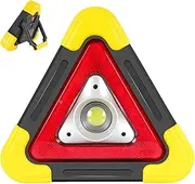 Triangle Lights - Solar Powered 2 In 1 Road Triangles | LED Lamp With 4 Modes, Safety Triangle LED Work Light, Foldable Roadside Triangular Lamp For Home