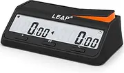 LEAP Chess Clock Upgraded Digital Clock Timer with Bonus & Delay Countdown Function for Chess and 2-Player Board Games New Black