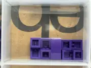 LEGO Parts - Dark Purple Slope, Curved 2 x 1 x 2/3 - No 11477 - QTY 5