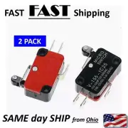 Limit Switch - Micro Switch Short Hinge Roller Lever - Red & Black Small SPDT