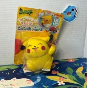 Pokemon Smiling Pikachu Plush Toy Reversible Poke Ball TOMY Jumbo Pocket Monster