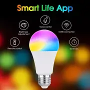 TUYA Smart WiFi E27 LED light bulb RGB Dimmable For alexa google home 9W 10W