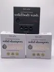 Kitsch Rice Water Protein Conditioner & Solid Body Wash Charcoal - New! set of 3
